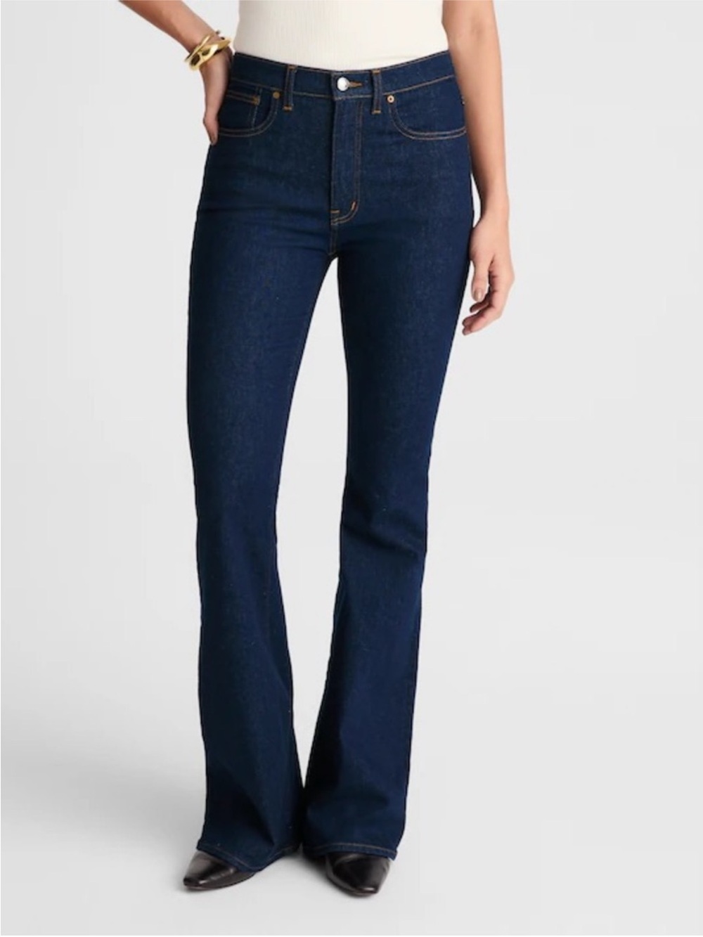 Madewell Dark Indigo Flare Jeans